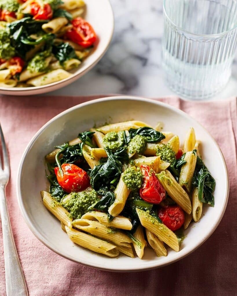 Pesto Spinach Penne Recipe