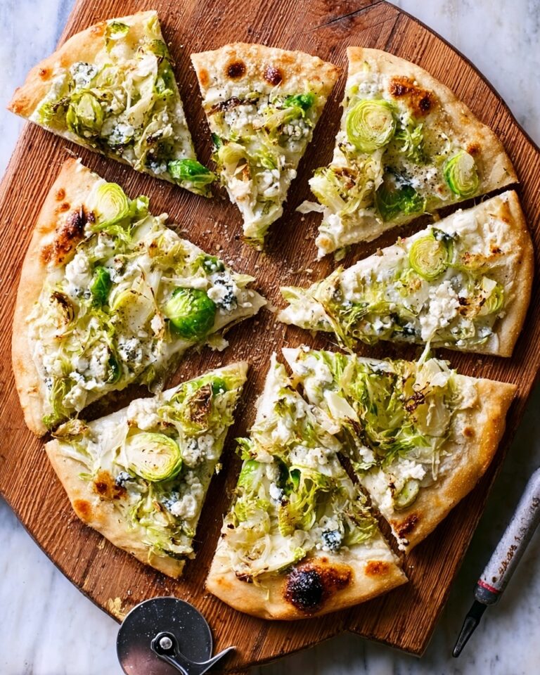 Brussels & Blue Cheese Pizza Recipe