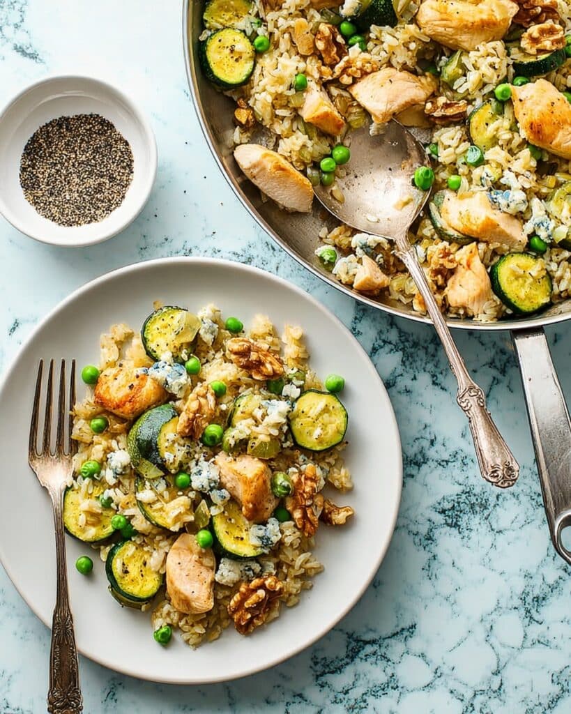 Chicken, Leek & Blue Cheese Pilaf Recipe