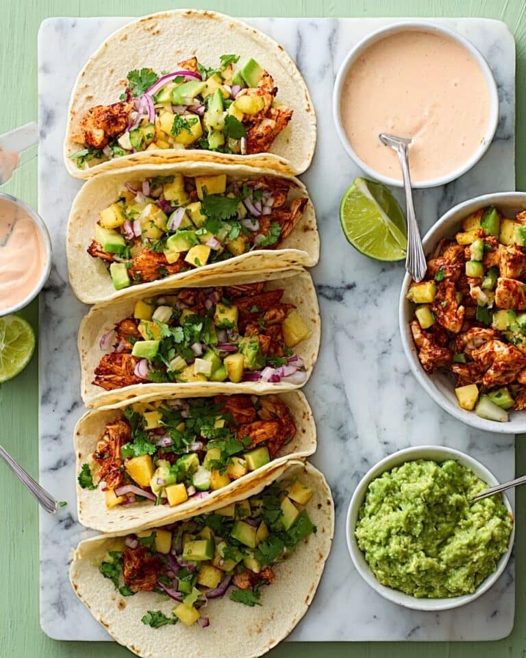 Crispy Chicken & Pineapple Tacos Recipe