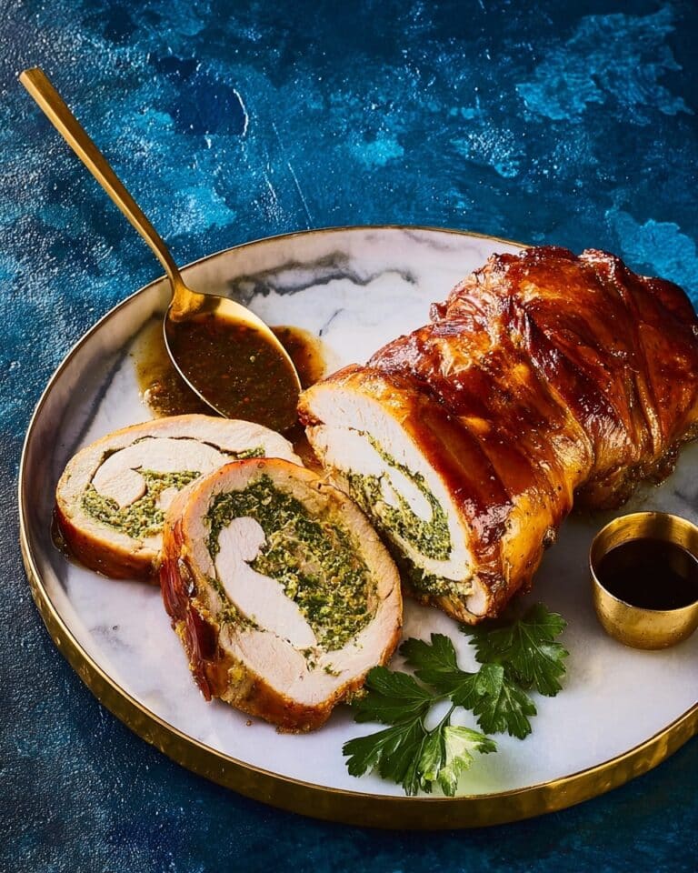 Maple-Glazed Garlic & Parsley Turkey Roulade Recipe