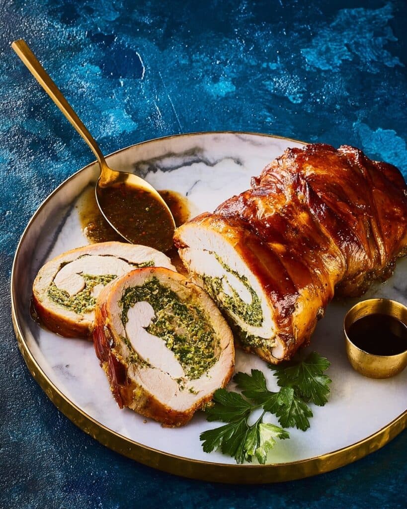 Maple-Glazed Garlic & Parsley Turkey Roulade Recipe
