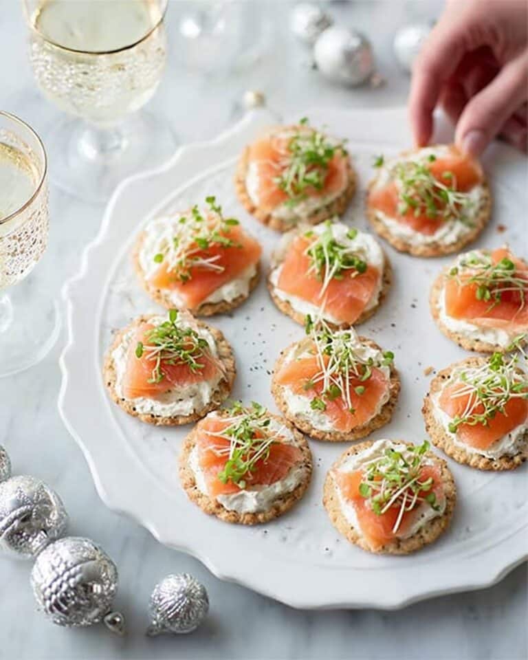 Smoked Salmon & Herb Blinis Recipe