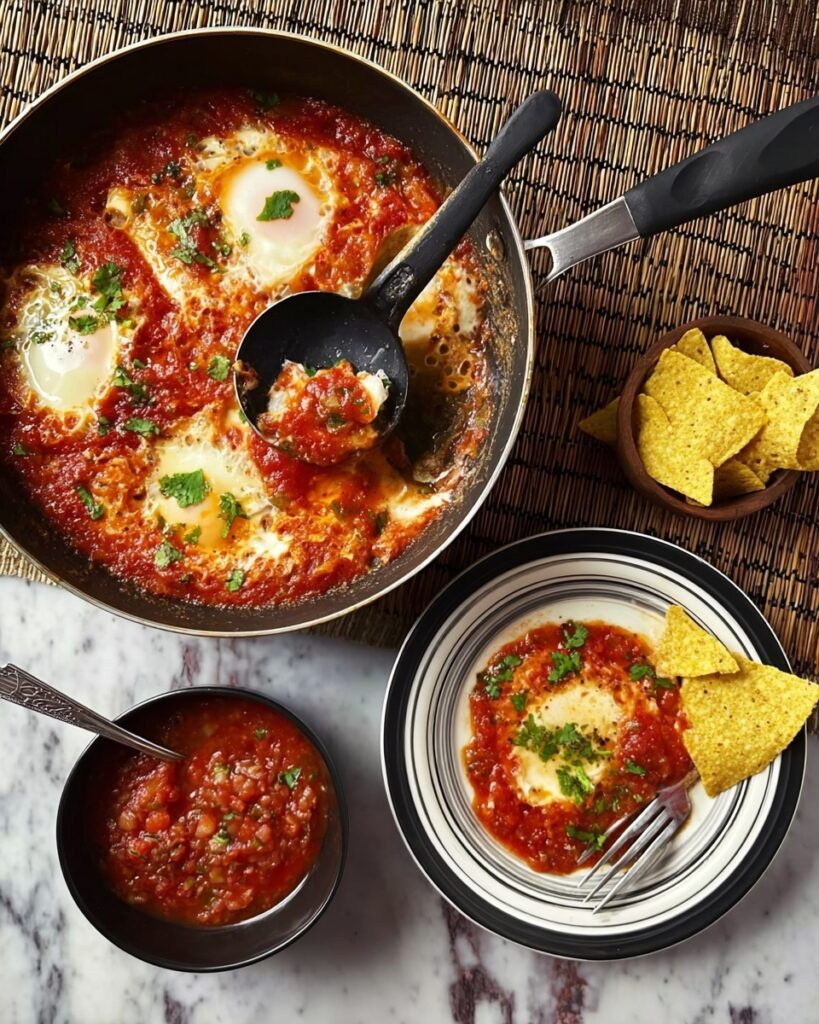 Drowned Eggs with Spicy Tomato Salsa Recipe