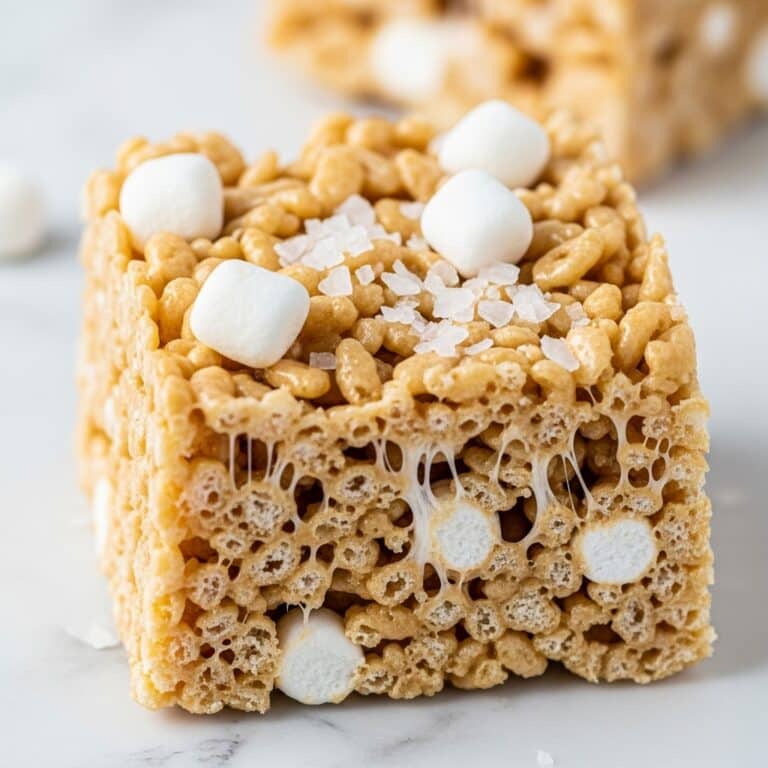 Salted Peanut Butter Rice Krispy Treats Recipe
