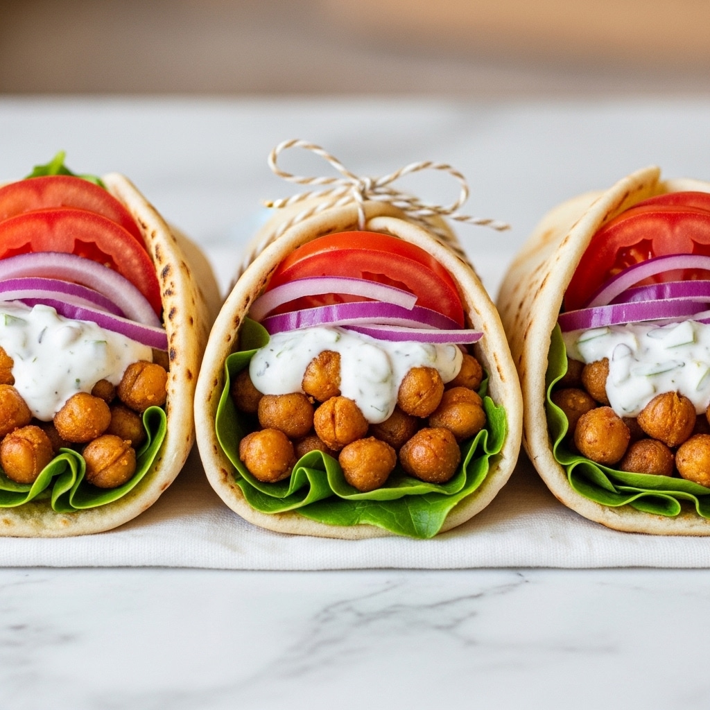 Roasted Chickpea Gyros Recipe