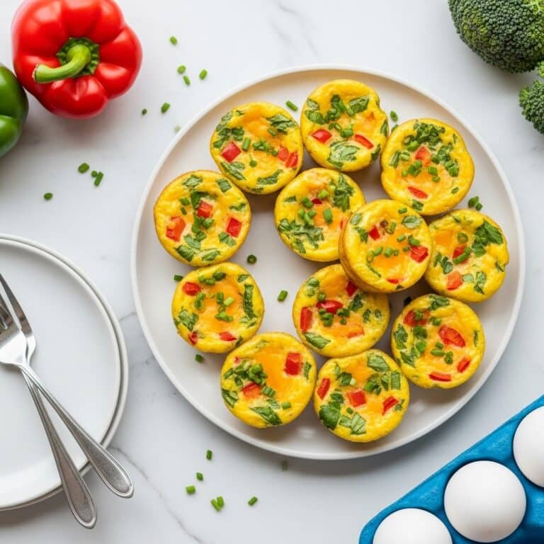 Broccoli and Cheddar Egg Muffins Recipe