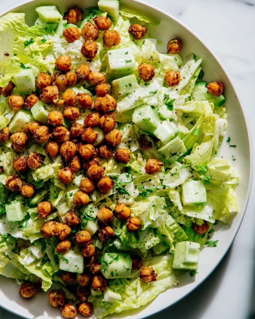Green Goddess Salad with Crispy Chickpeas Recipe