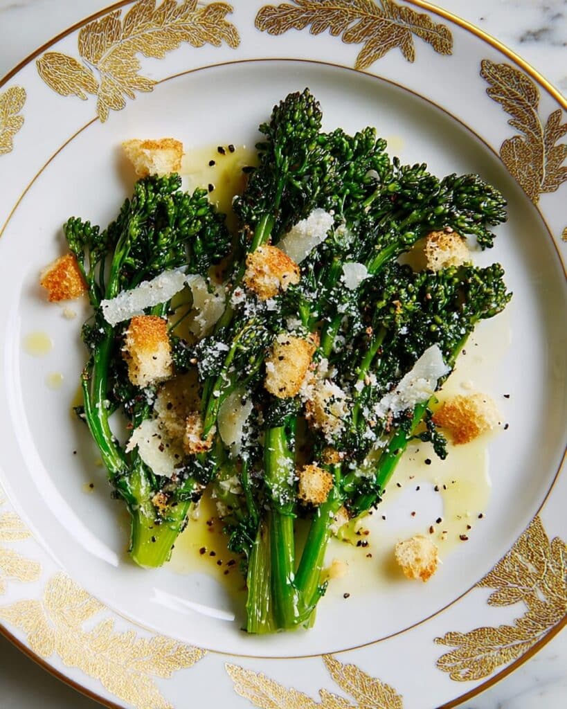Broccoli Caesar Salad with Anchovy-Garlic Dressing Recipe
