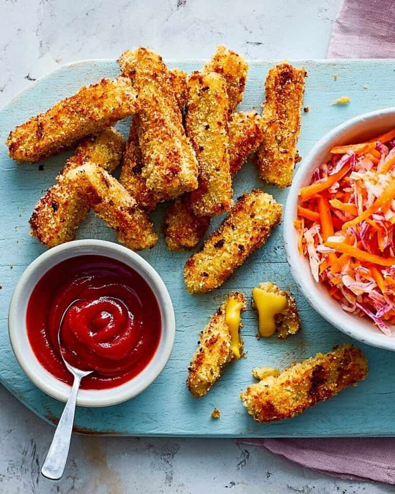 Crispy Baked Chicken Strips with Carrot Salad and Sauce Recipe