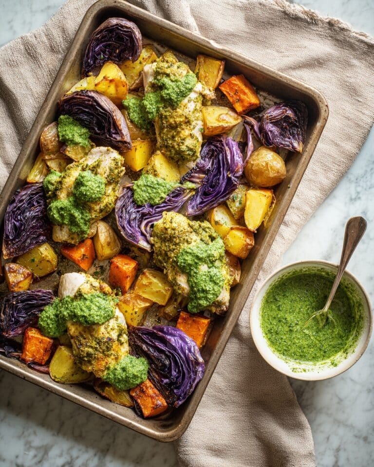 Green Garlic Chutney Roast Chicken with Cumin-Spiced Vegetables Recipe
