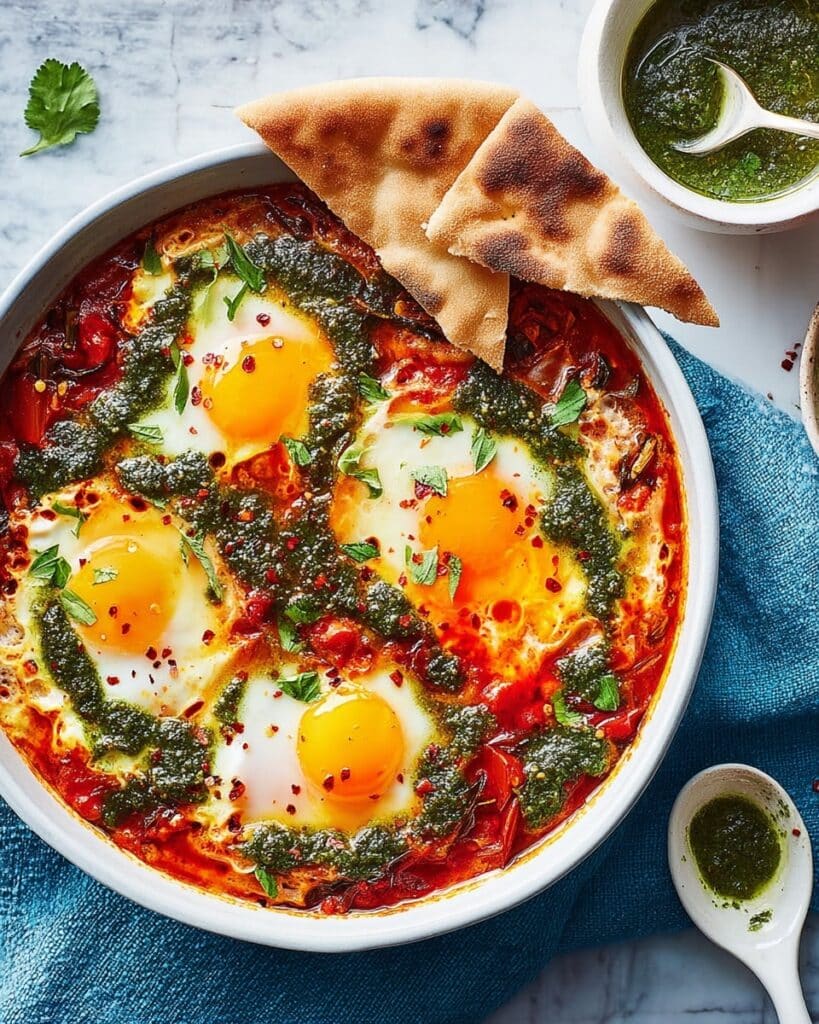 Salsa Verde Baked Eggs Recipe