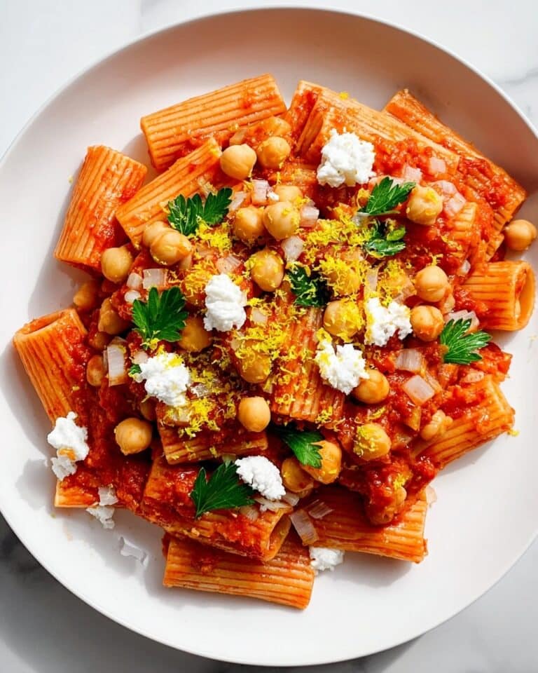 Harissa Chickpea Pasta Dish Recipe
