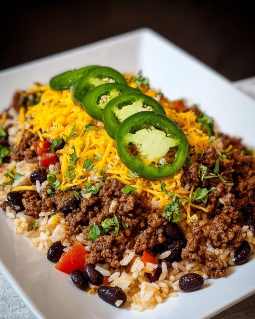 Tex-Mex Beef and Rice Casserole Recipe
