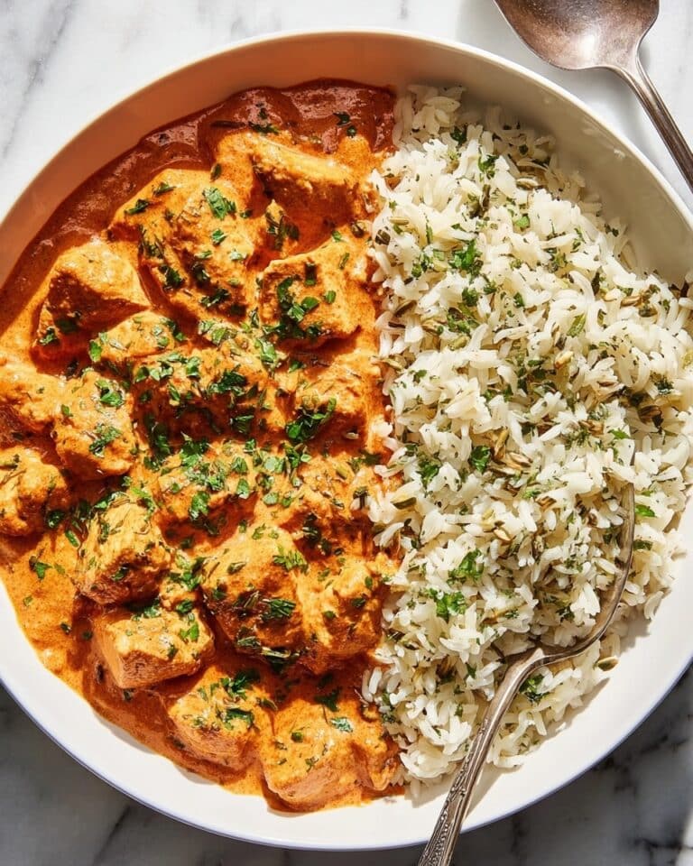 Creamy Butter Chicken with Fragrant Basmati Rice Recipe