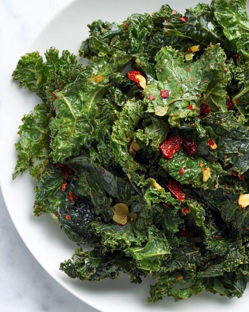 Stir-Fried Curly Kale with Chilli & Garlic Recipe