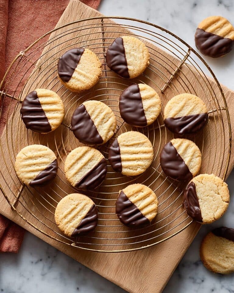Fork Biscuits with Dark Chocolate Topping Recipe
