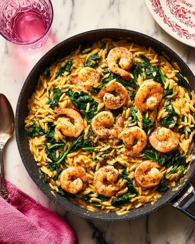 Creamy Cajun Prawn Orzo Recipe