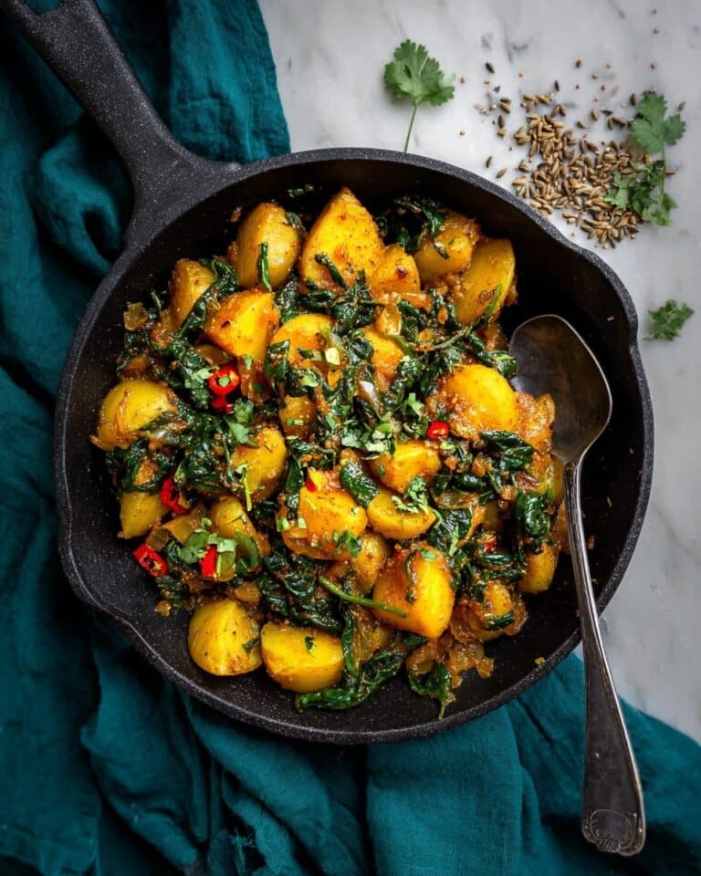 Sag Aloo with Chickpeas Recipe