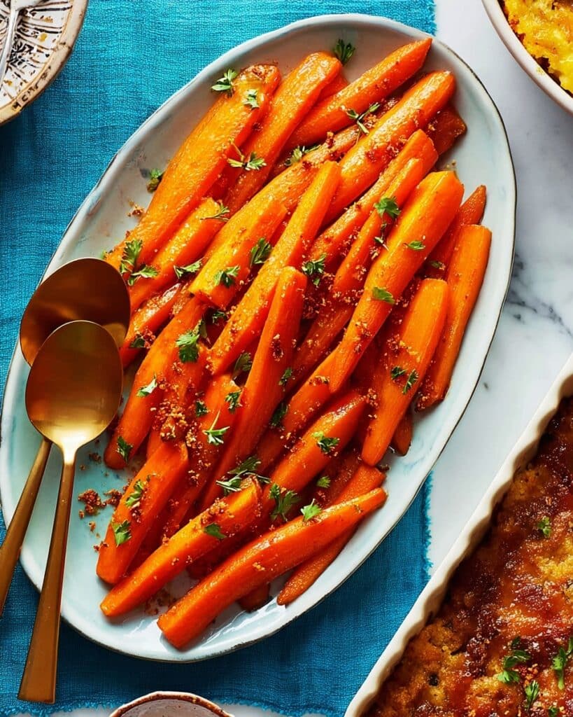 Hot Honey Carrots with Spiced Honey and Coriander Recipe