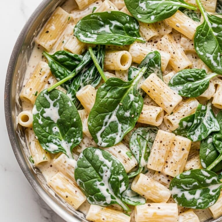Creamy Spinach Pasta Recipe