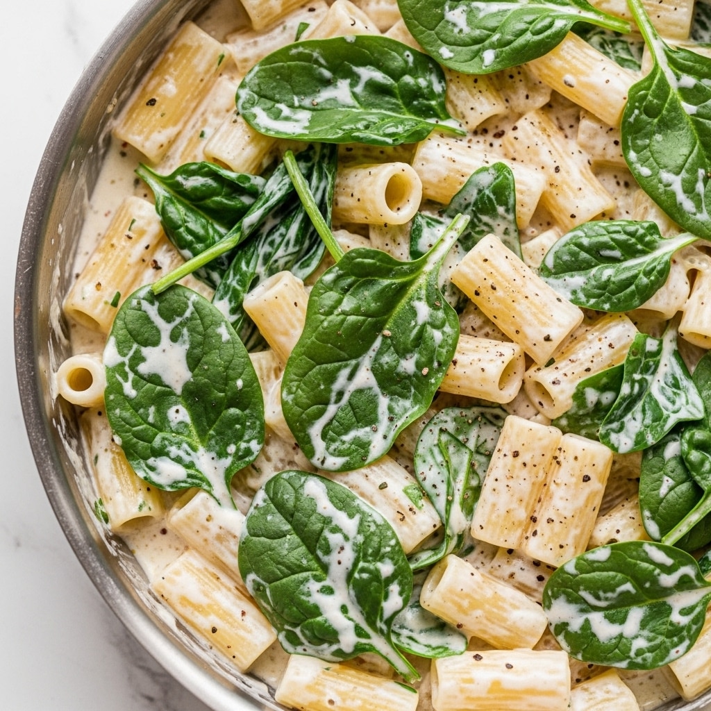 Creamy Spinach Pasta Recipe