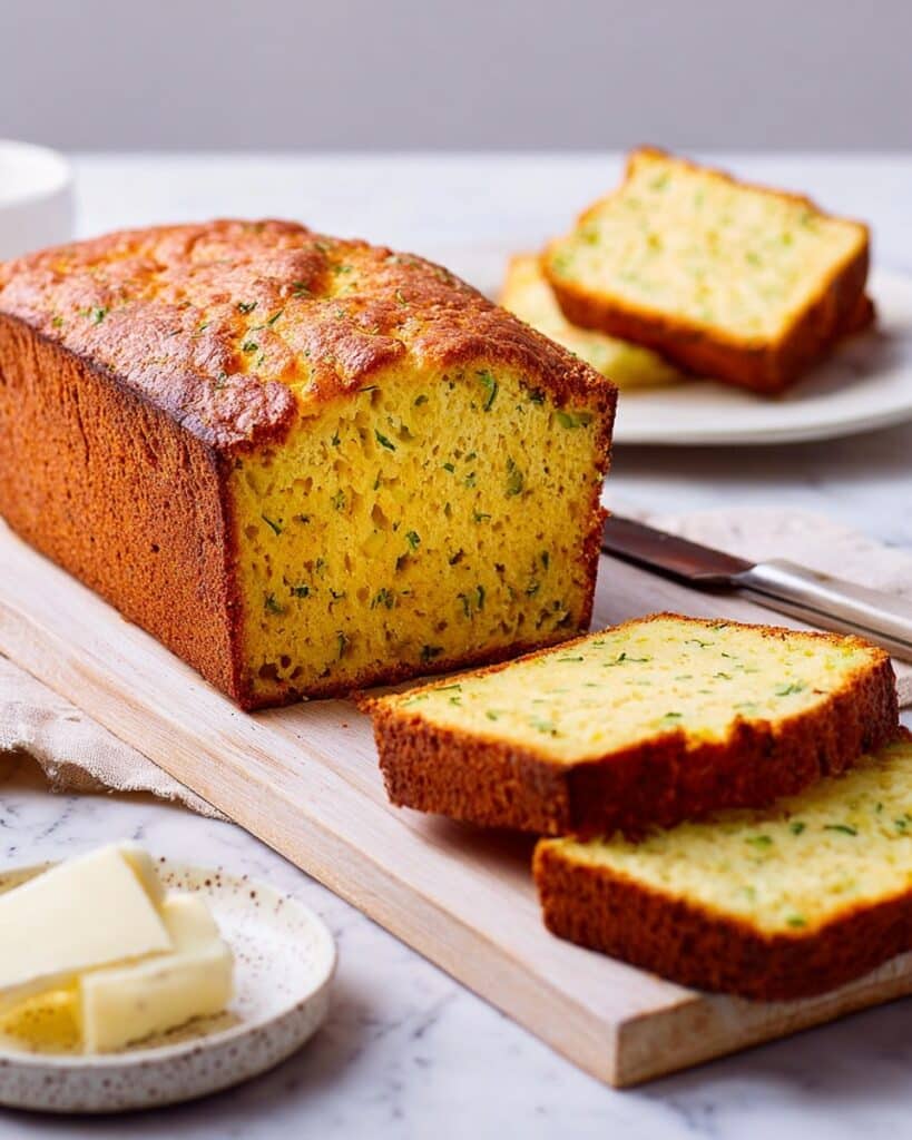 Courgette & Cheddar Cornbread Recipe
