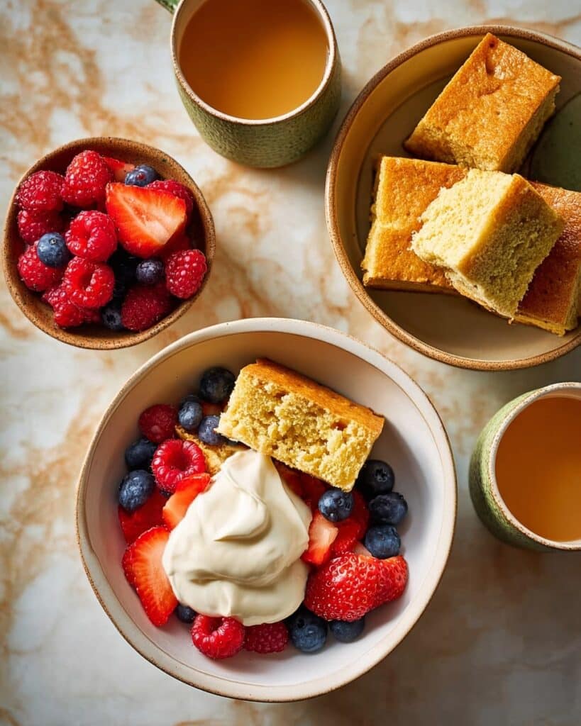 Banana Bread Baked Oats with Peanut Butter and Berries Recipe