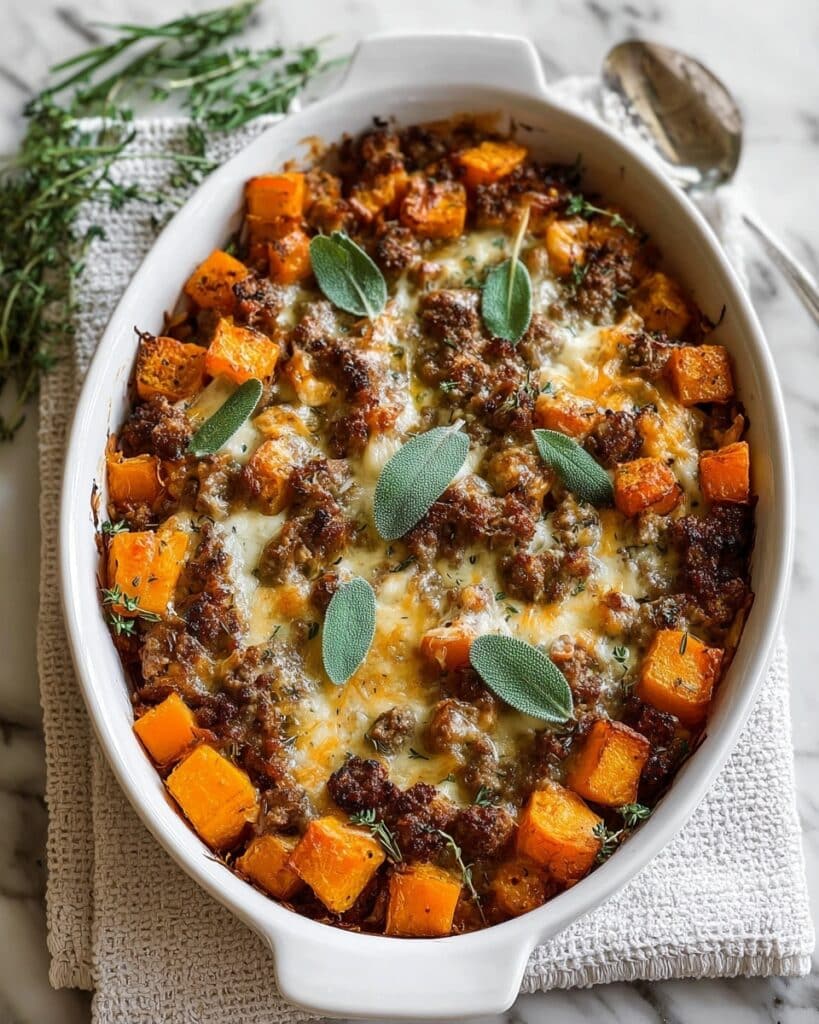Butternut Squash Casserole with Gruyere and Panko Breadcrumbs Recipe