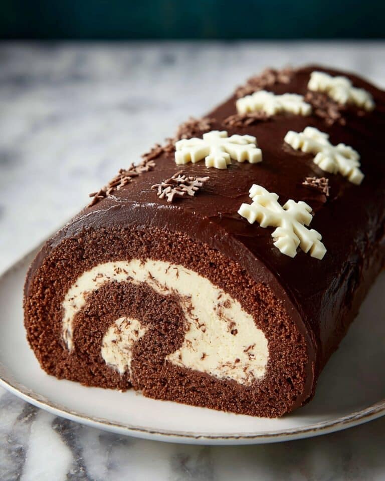 Malted Chocolate Yule Log Recipe