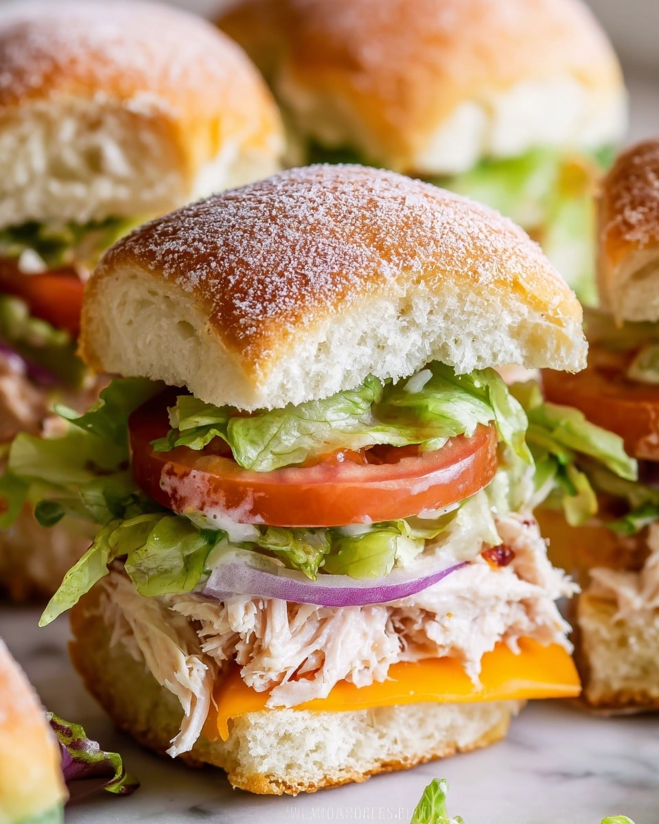 Turkey Club Sliders with Garlic Parmesan Glaze Recipe