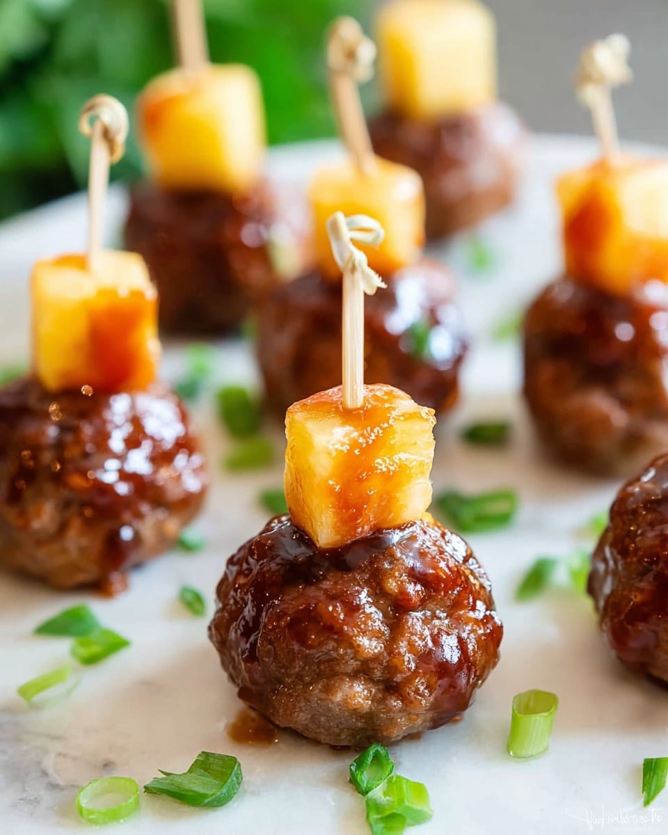Hawaiian Meatballs in Barbecue Pineapple Sauce Recipe
