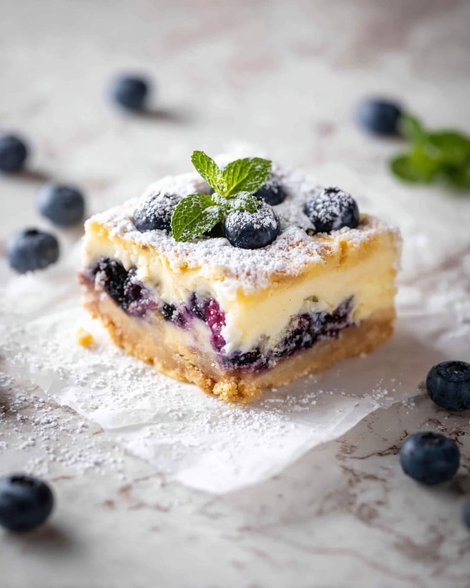 Classic Blueberry Cheesecake Bars Recipe