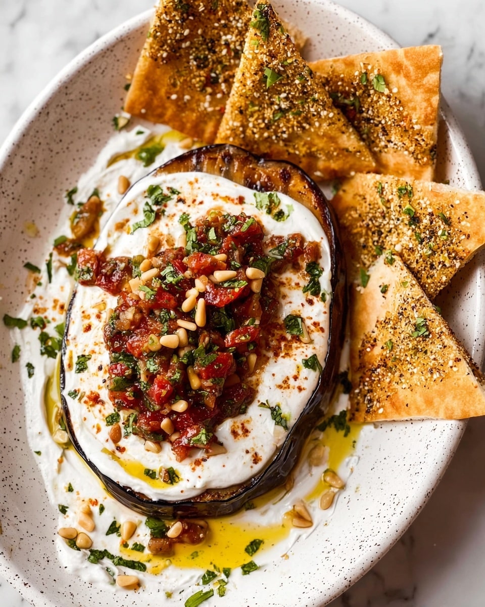 Sweet Potato Steaks with Tahini Yogurt Sauce and Spiced Topping Recipe