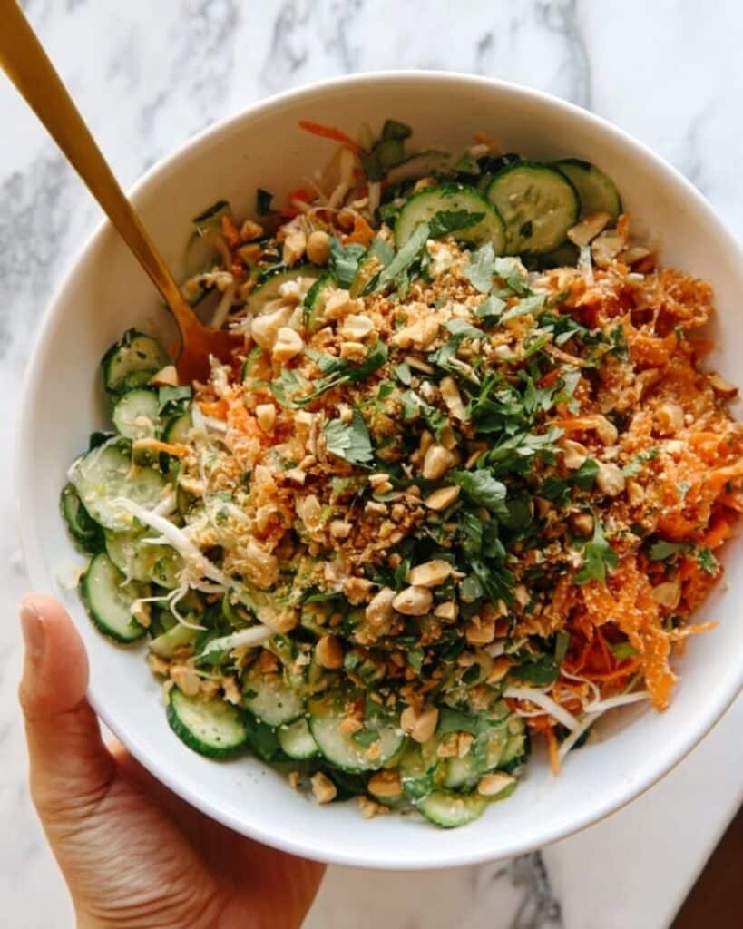 Crispy Rice Salad with Cucumbers and Herbs Recipe