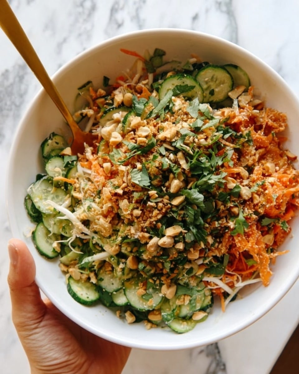 Crispy Rice Salad with Cucumbers and Herbs Recipe