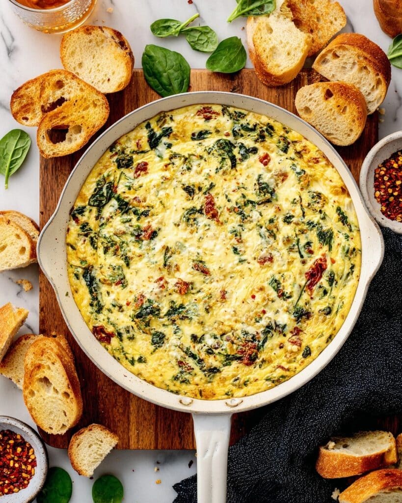 Spinach Artichoke Sun-Dried Tomato Dip Recipe