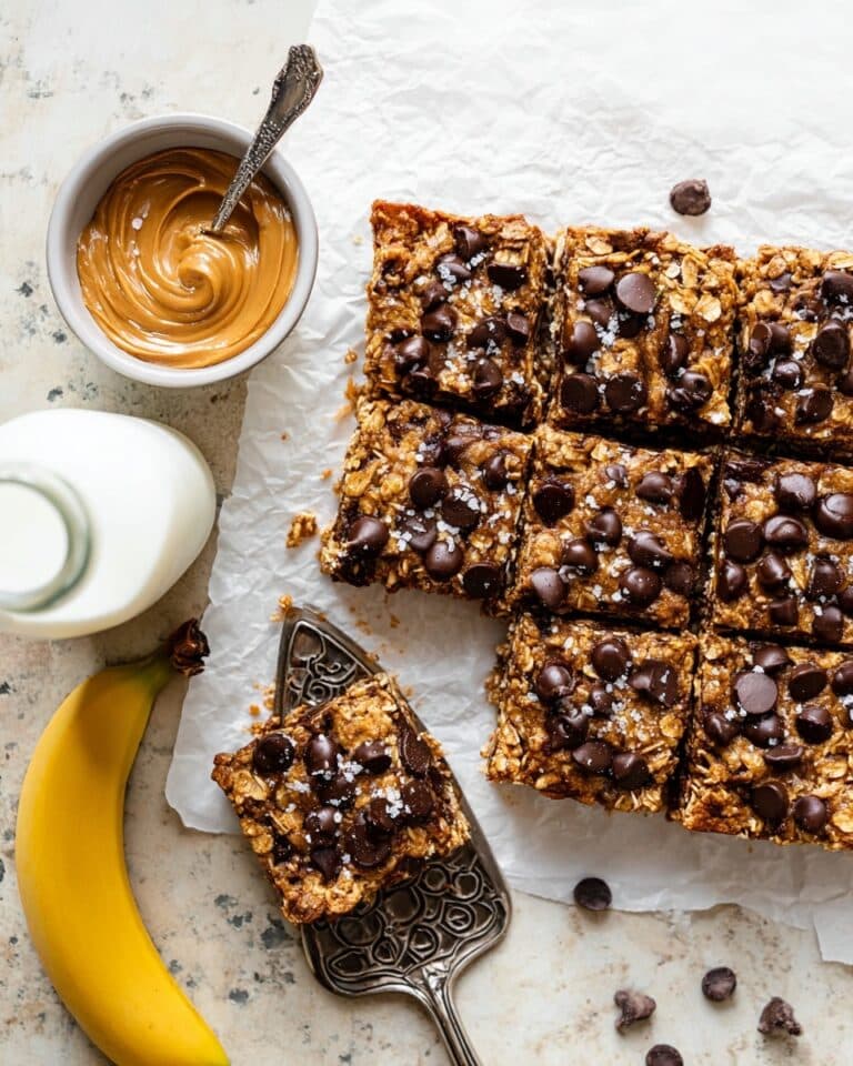 Peanut Butter Banana Oatmeal Bars Recipe