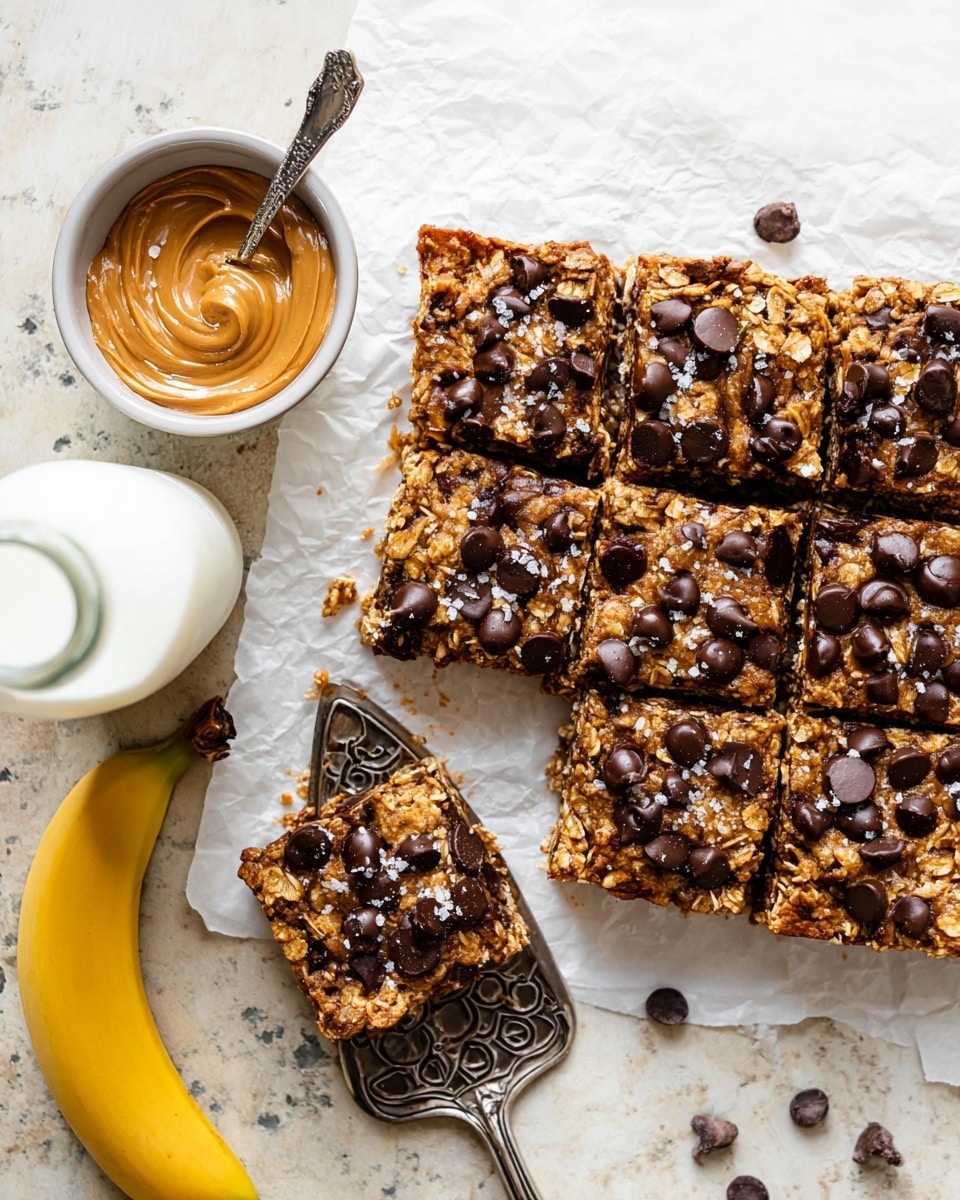 Peanut Butter Banana Oatmeal Bars Recipe