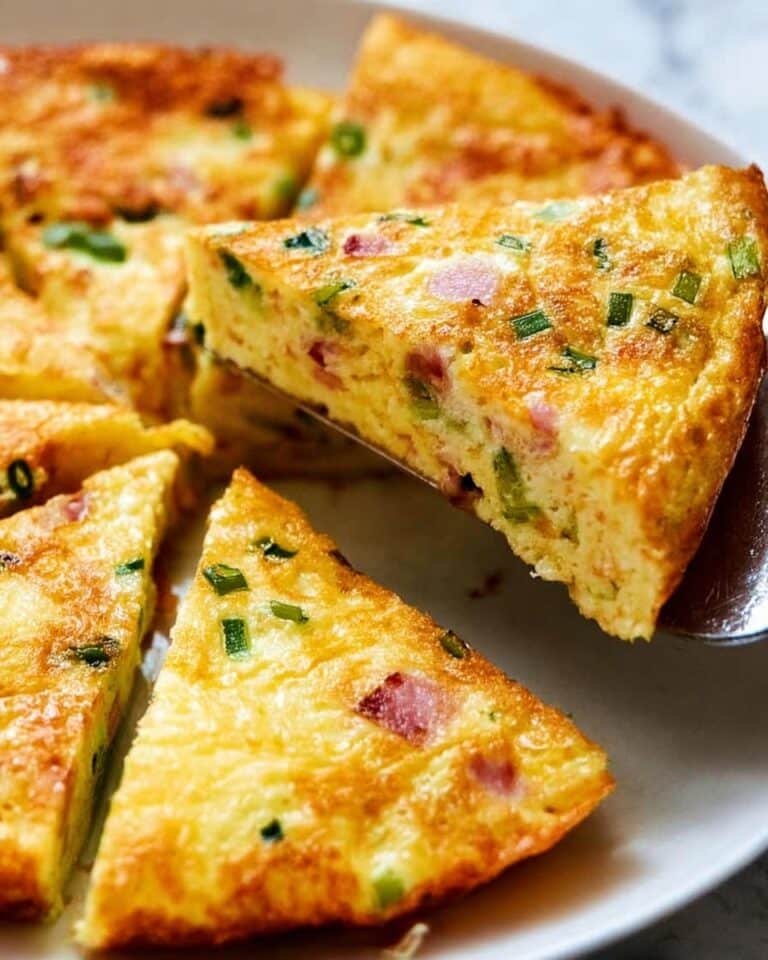 Crustless Ham and Cheese Quiche Recipe