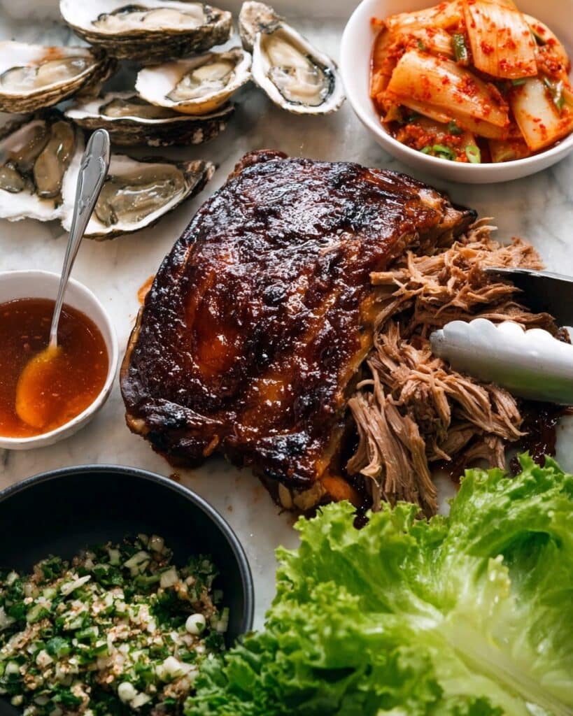 Momofuku Bossam (Korean Slow Cooked Pork Shoulder Roast) Recipe