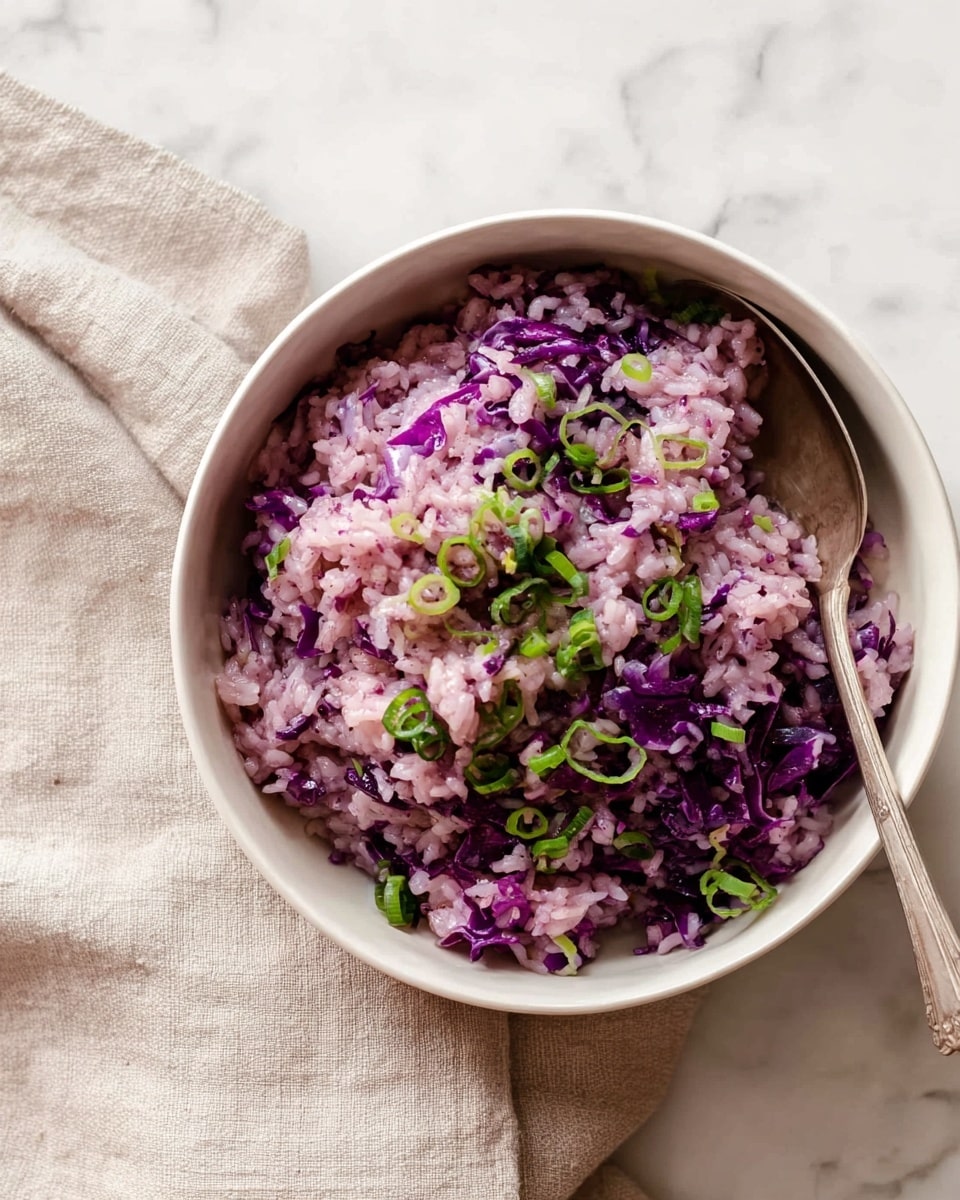 Purple Cabbage and Garlic Butter Jasmine Rice Recipe