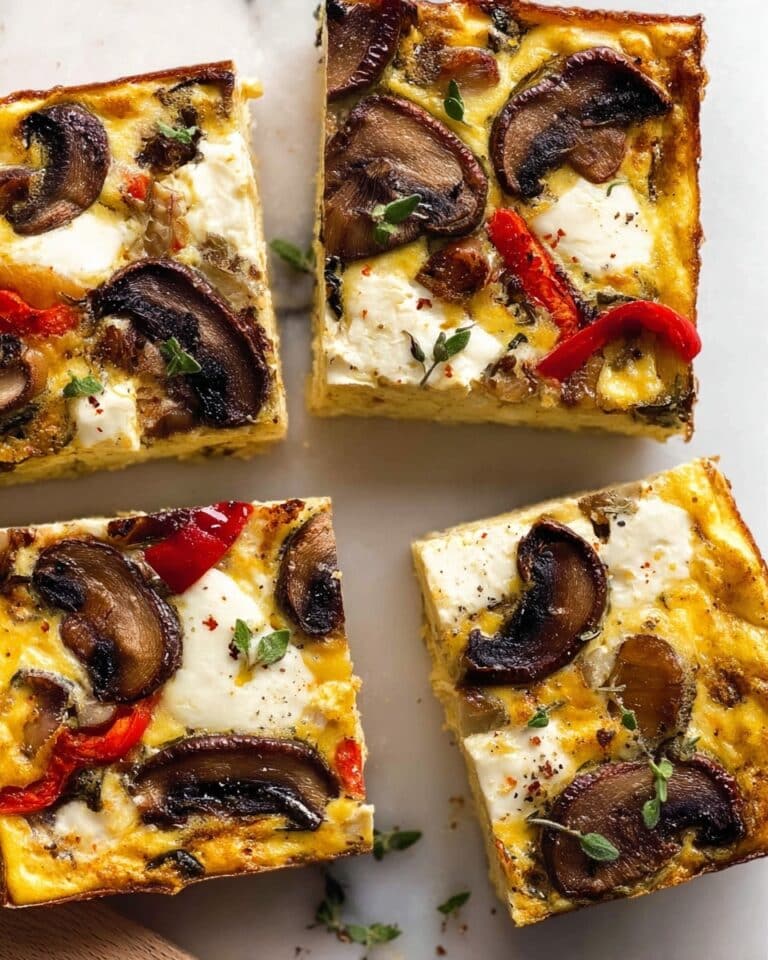 Baked Vegetable Frittata with Roasted Pumpkin, Zucchini, and Feta Recipe