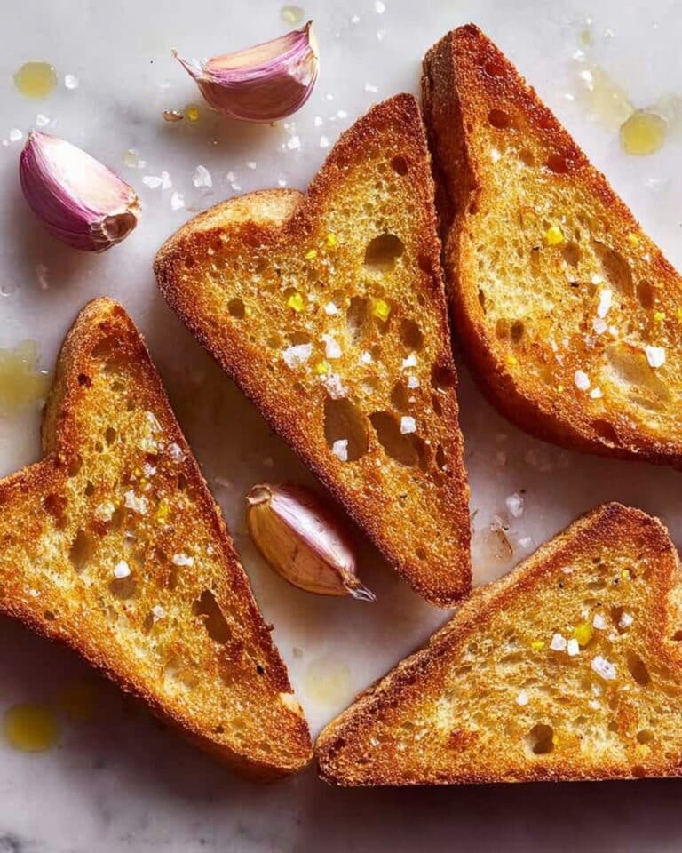 Garlic-Rubbed Crostini with Olive Oil Recipe