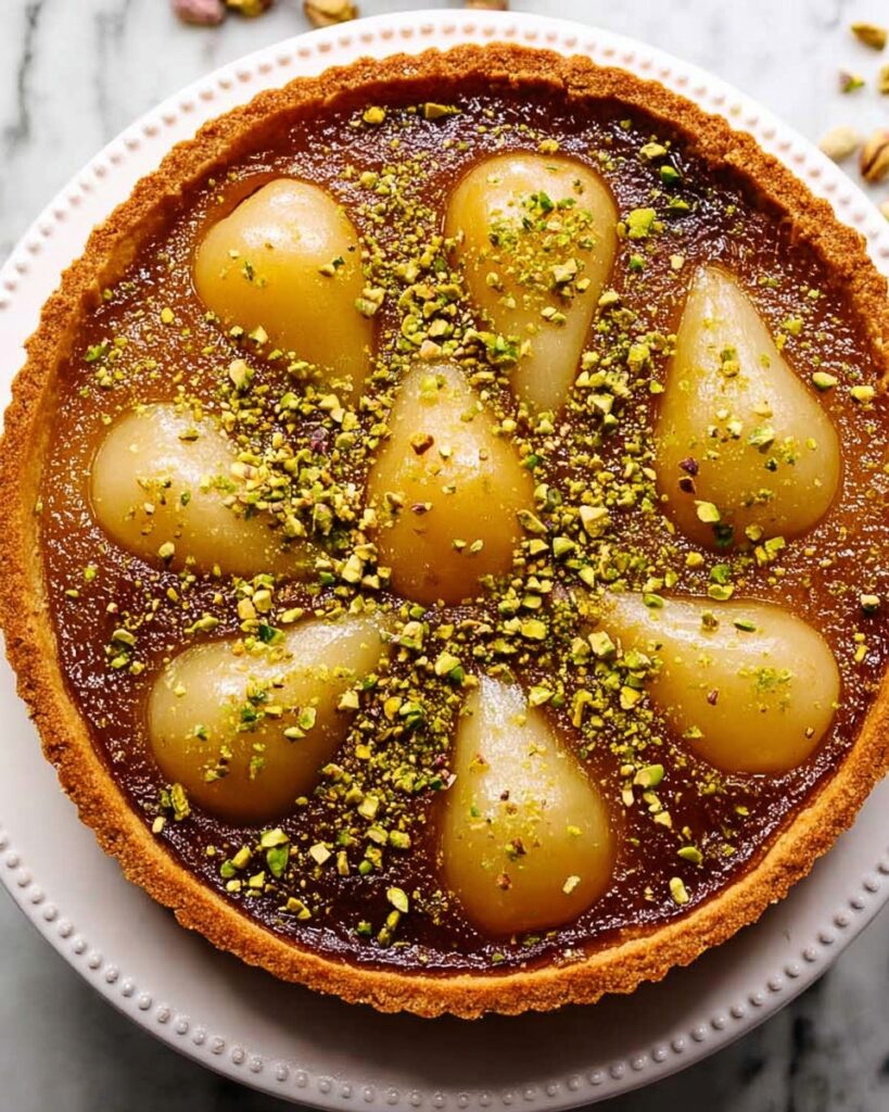Pistachio Pear Tart Recipe