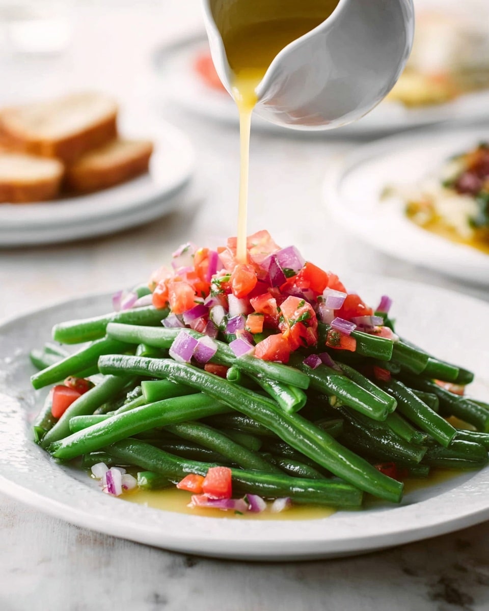 Green Bean Salad with Tomato, Red Onion, and Lemon Dijon Dressing Recipe