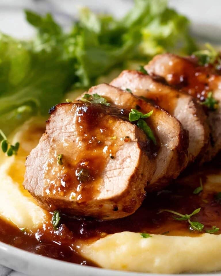 Pork Tenderloin with Honey Garlic Sauce Recipe