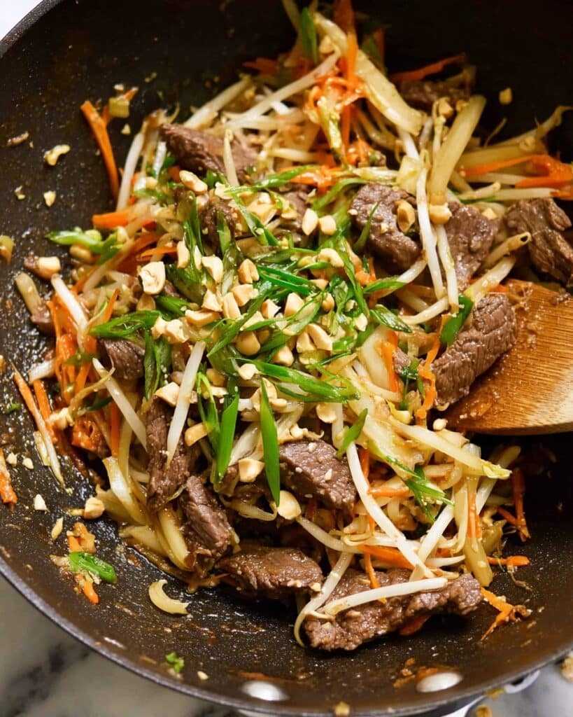 Quick Satay Peanut Stir Fry (Any Protein) Recipe