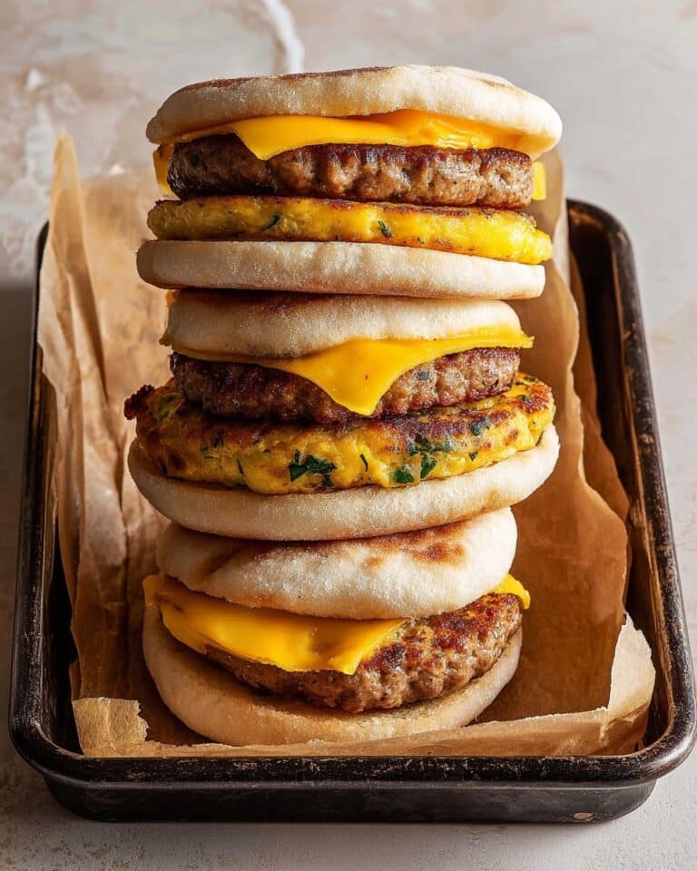 Chicken and Egg Freezer Breakfast Sandwiches Recipe