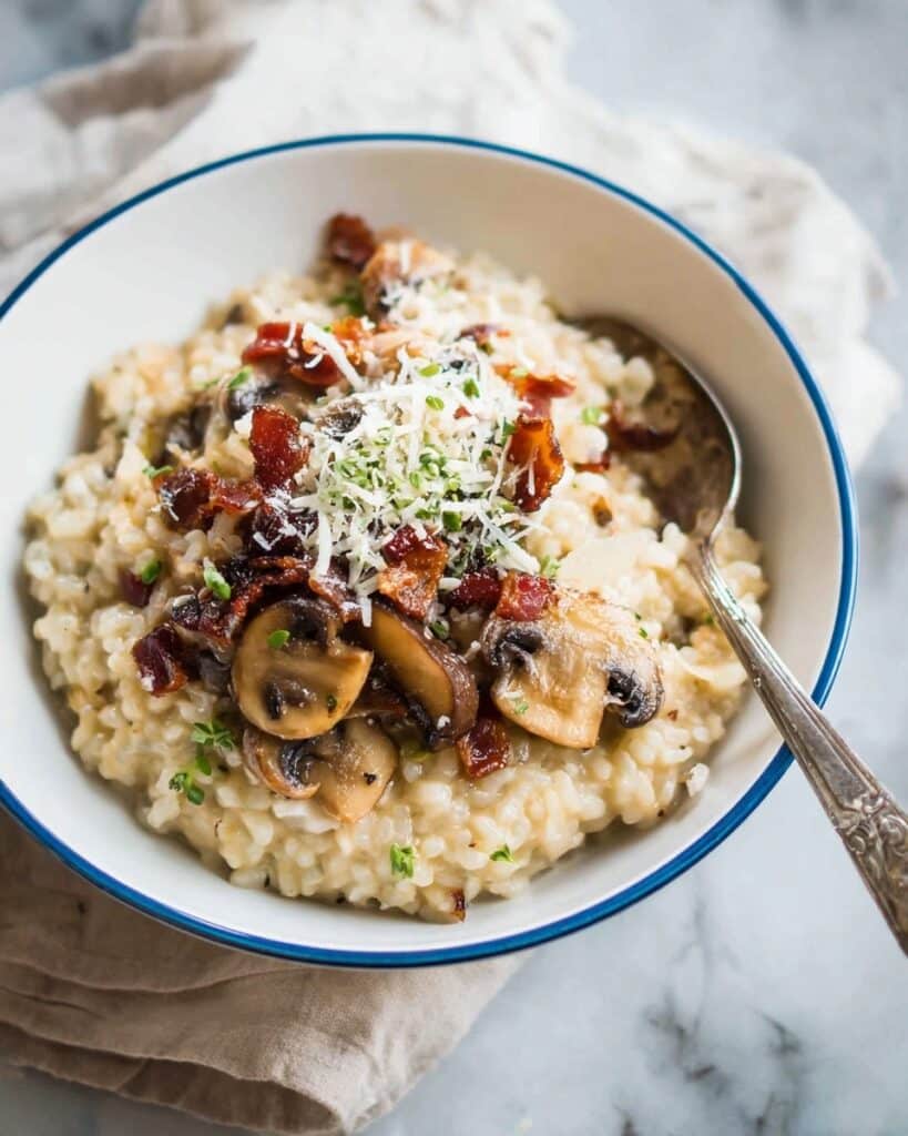 Chicken & Mushroom Risotto Recipe